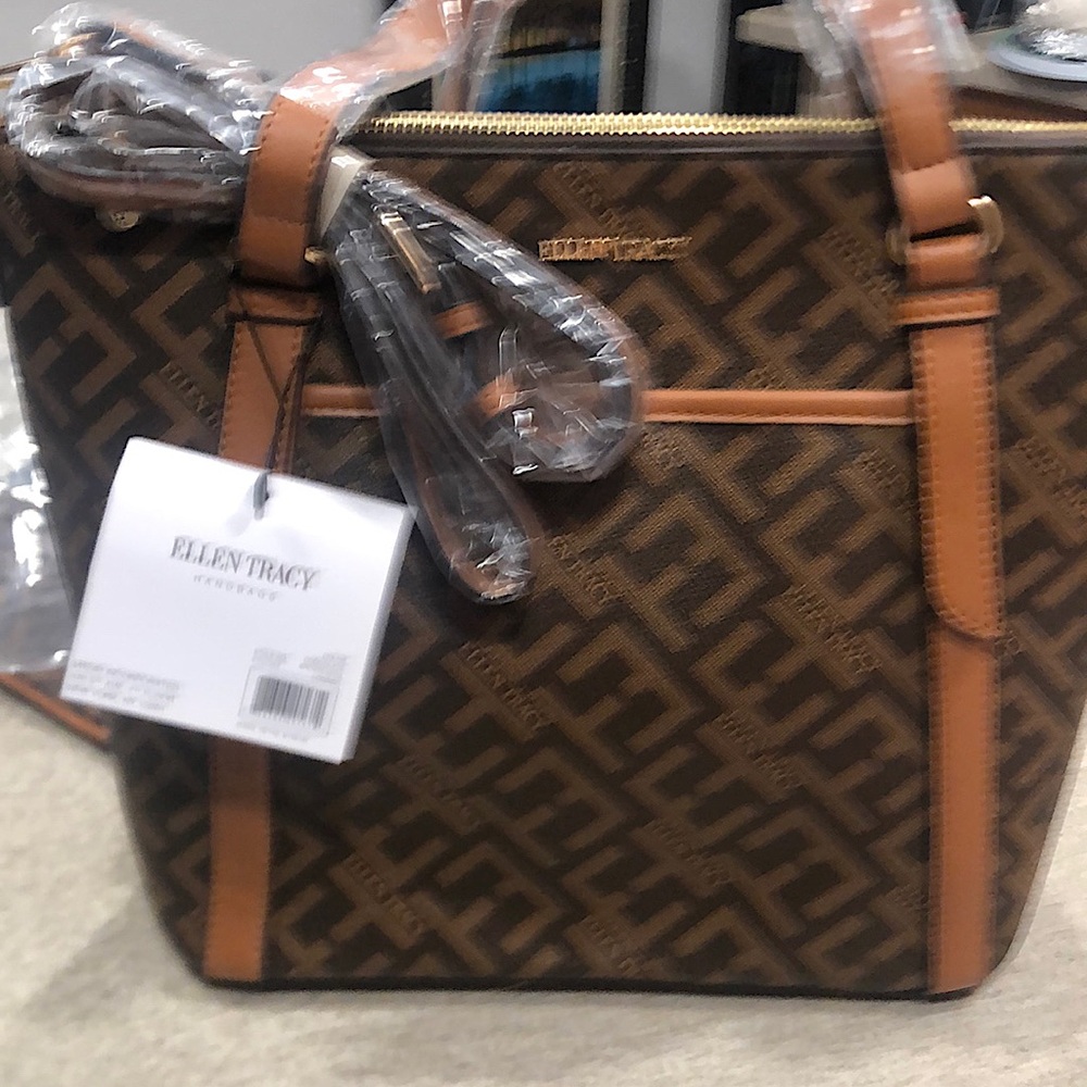 Ellen Tracy Double Handle Satchel